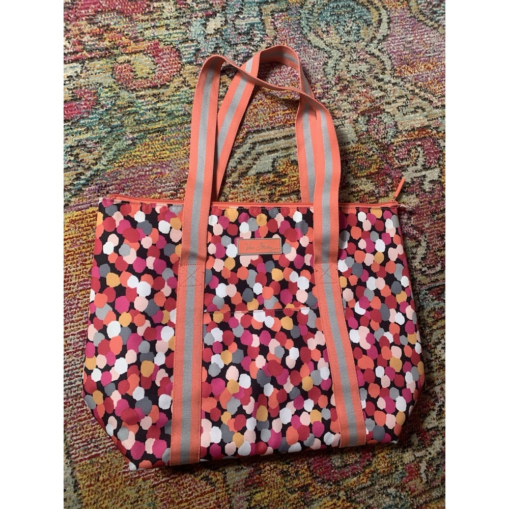 Vera Bradley Cooler Tote Bag Pixie Confetti Pink